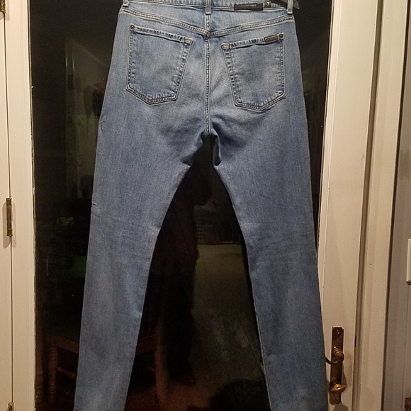 NWOT 7FOR ALL MANKIND RYLEY DISTRESSED JEAN/ITALIAN FABRIC/SOLD OUT ONLINE - Picture 13 of 16